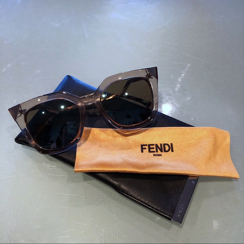 Fendi 52mm Cat Eye Sunglasses Iridia Dove Grey